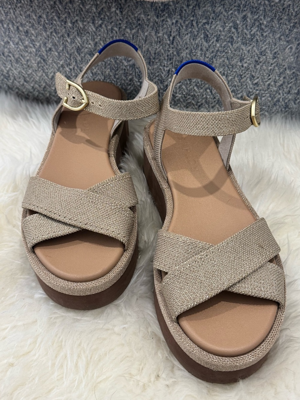 Rothy’s Women’s Lightweight Platform Sandals with Ankle Strap